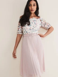 Petite Franky Lace Bardot Dress