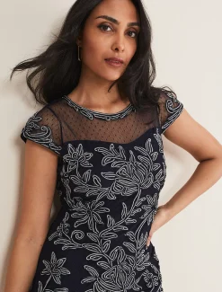 Petite Zila Tapework Dress