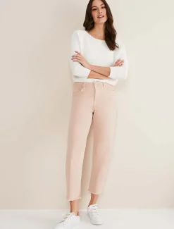 Petra Raw Hem Straight Leg Jean