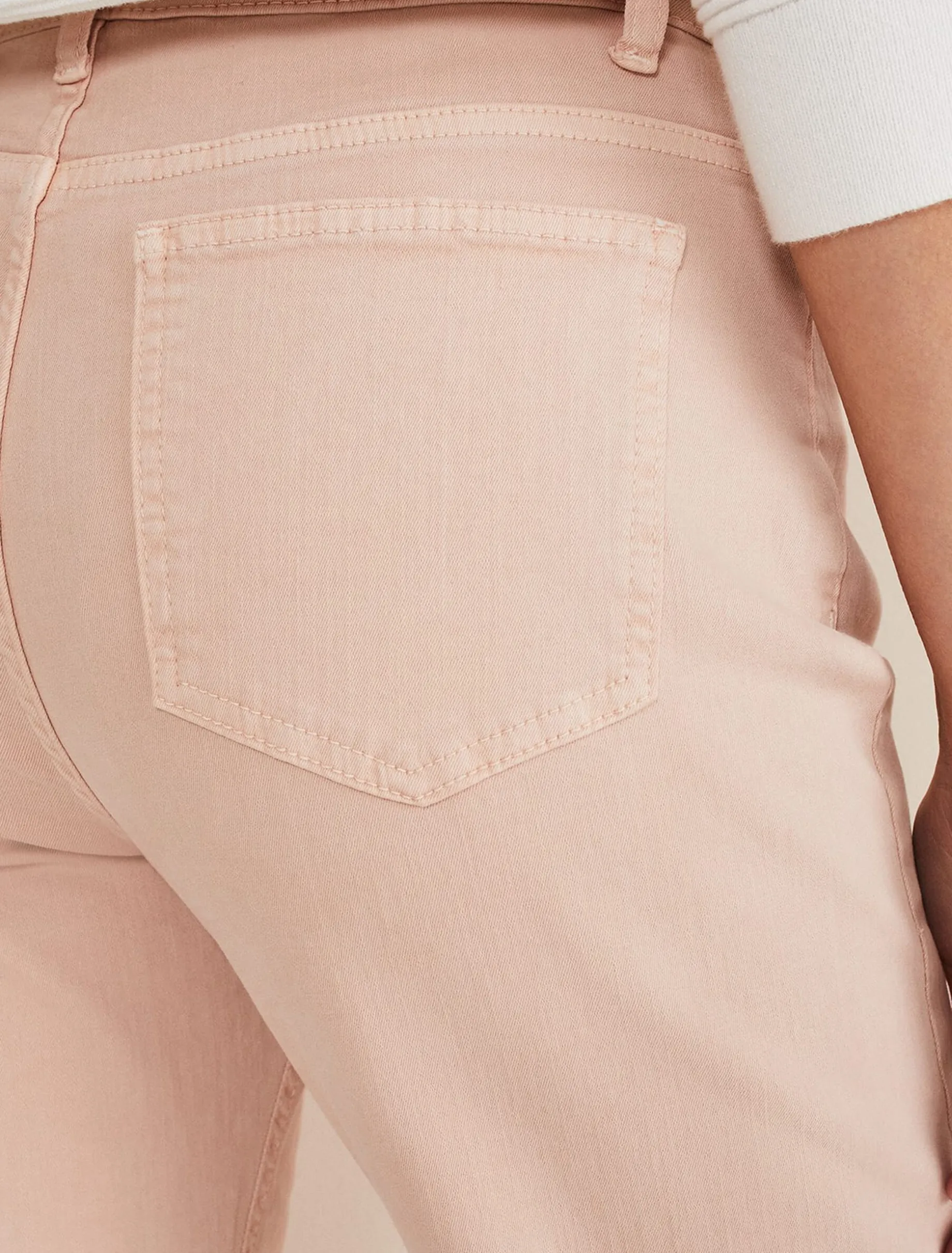 Petra Raw Hem Straight Leg Jean