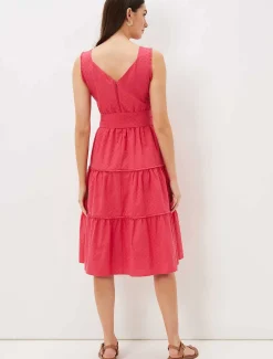 Peyton Cotton Dobby Midi Dress