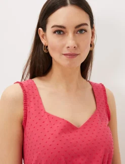 Peyton Cotton Dobby Midi Dress