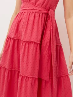 Peyton Cotton Dobby Midi Dress