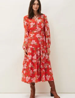 Philippa Floral Chiffon Maxi Dress