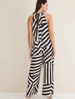 Phillis Striped Wide Leg Trousers