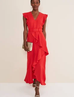 Phoebe Frill Maxi Dress