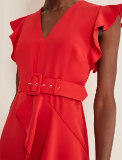 Phoebe Frill Maxi Dress