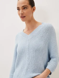 Pia V-Neck Ribbed Jumper