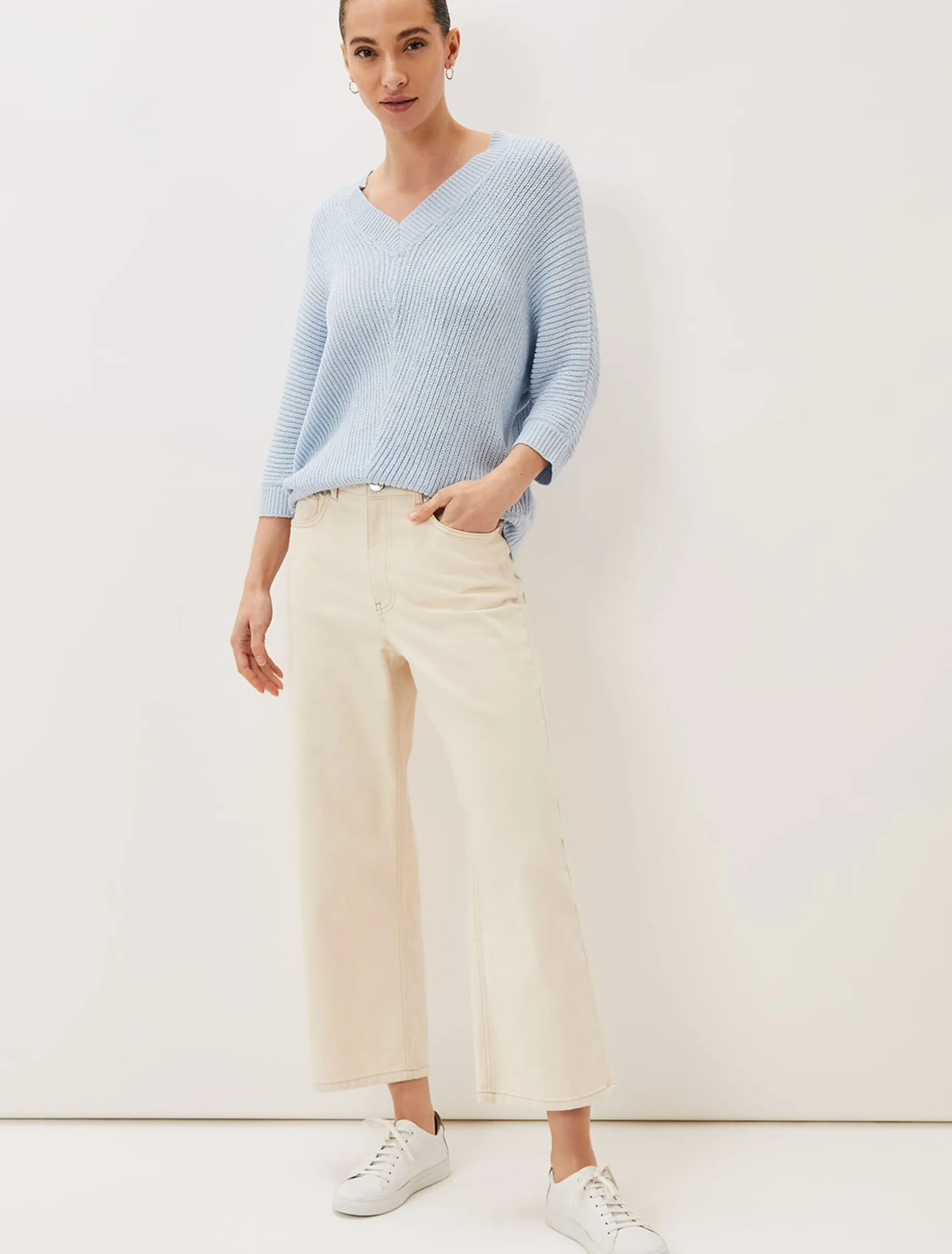 Pia V-Neck Ribbed Jumper