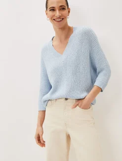 Pia V-Neck Ribbed Jumper