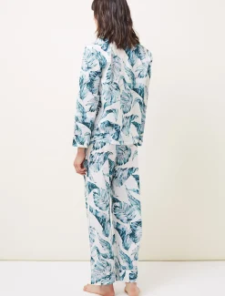 Piera Palm Print Pyjama Set