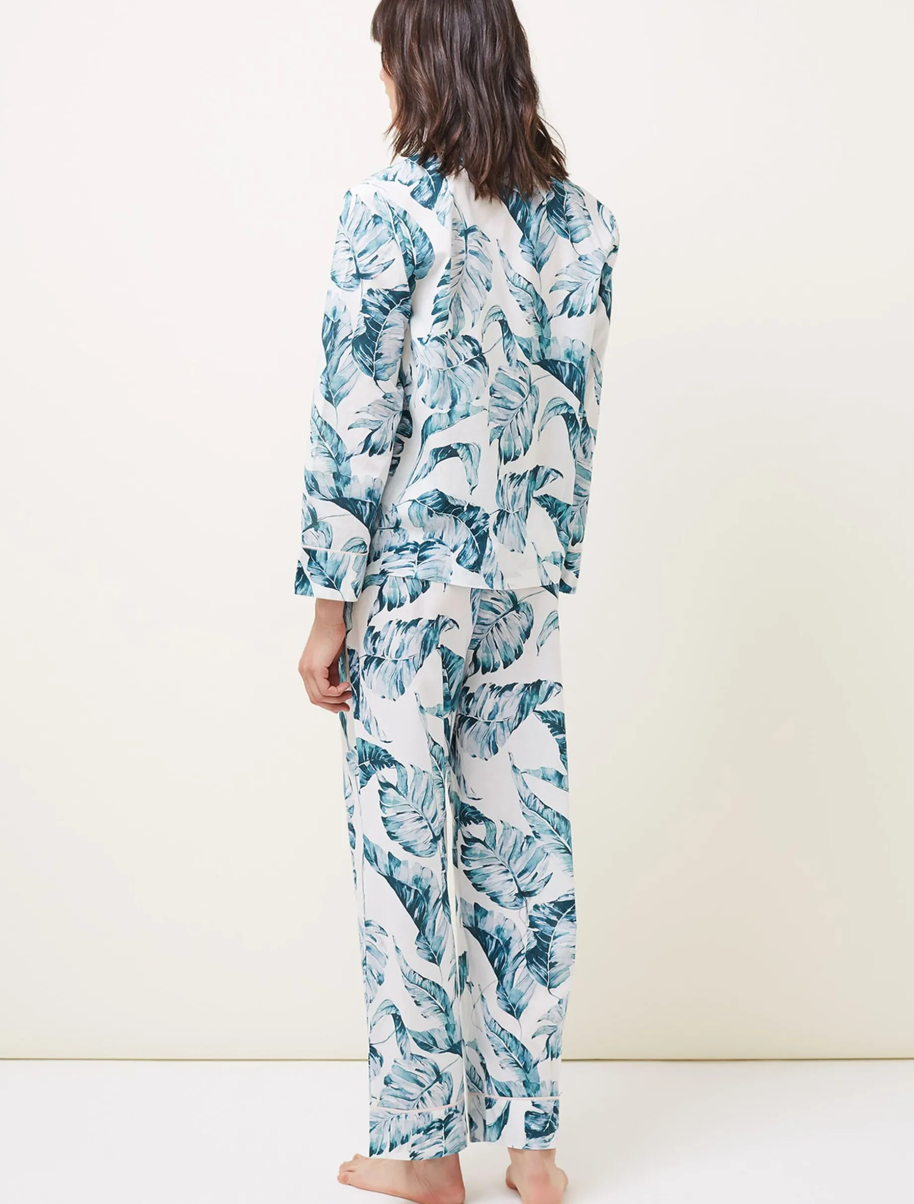 Piera Palm Print Pyjama Set