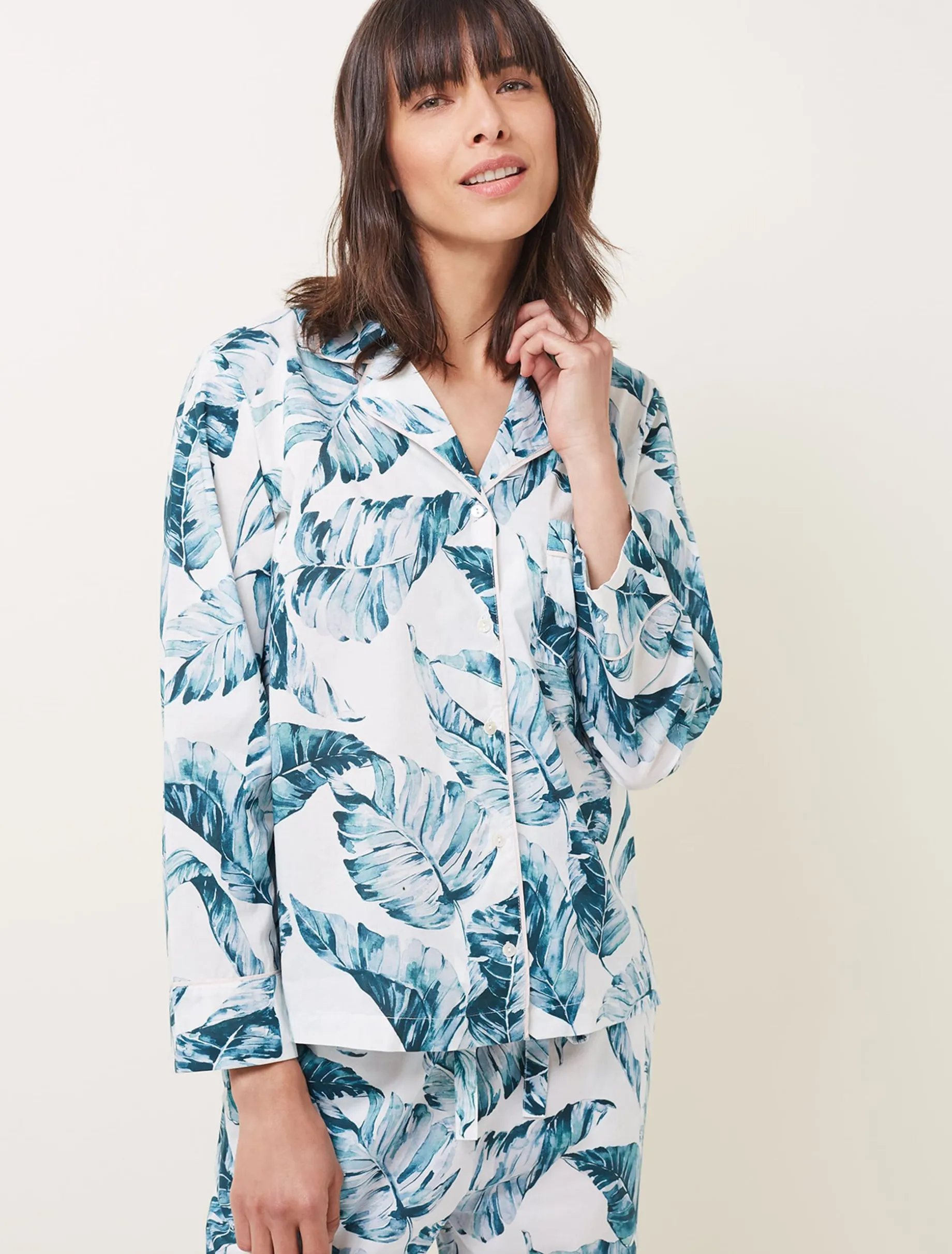 Piera Palm Print Pyjama Set