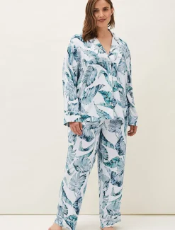 Piera Palm Print Pyjama Set