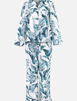 Piera Palm Print Pyjama Set