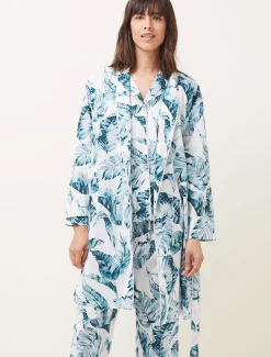 Piera Palm Print Robe