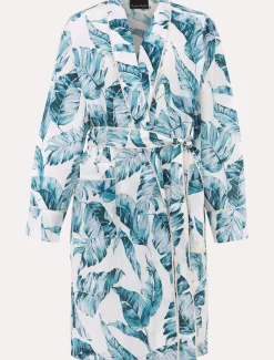 Piera Palm Print Robe