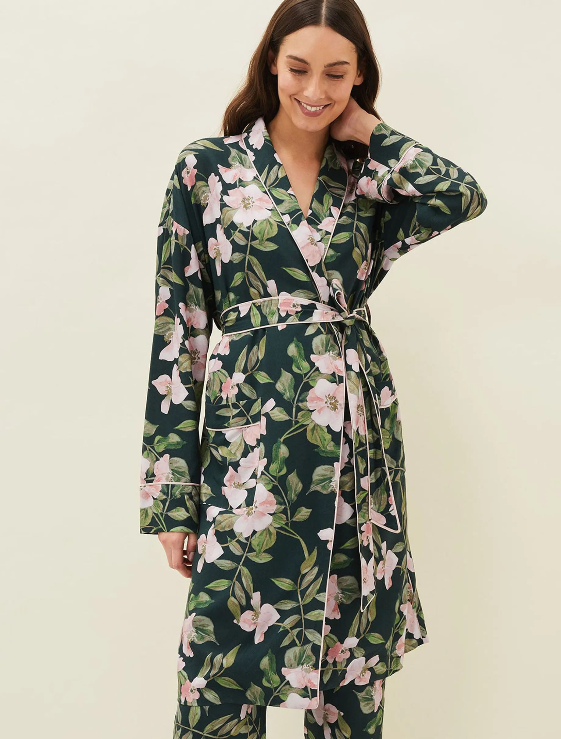 Pina Floral Print Robe