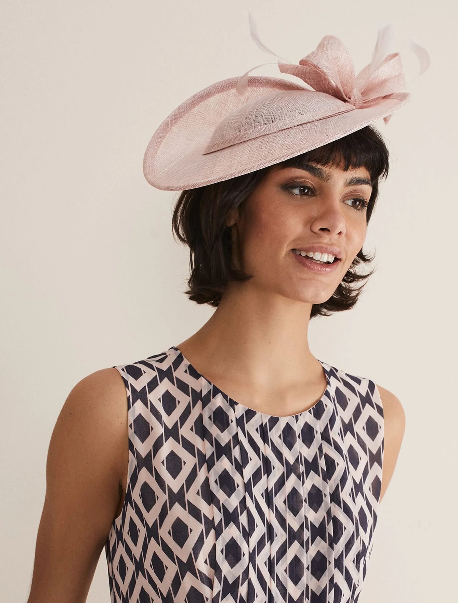 Pink Disc Fascinator