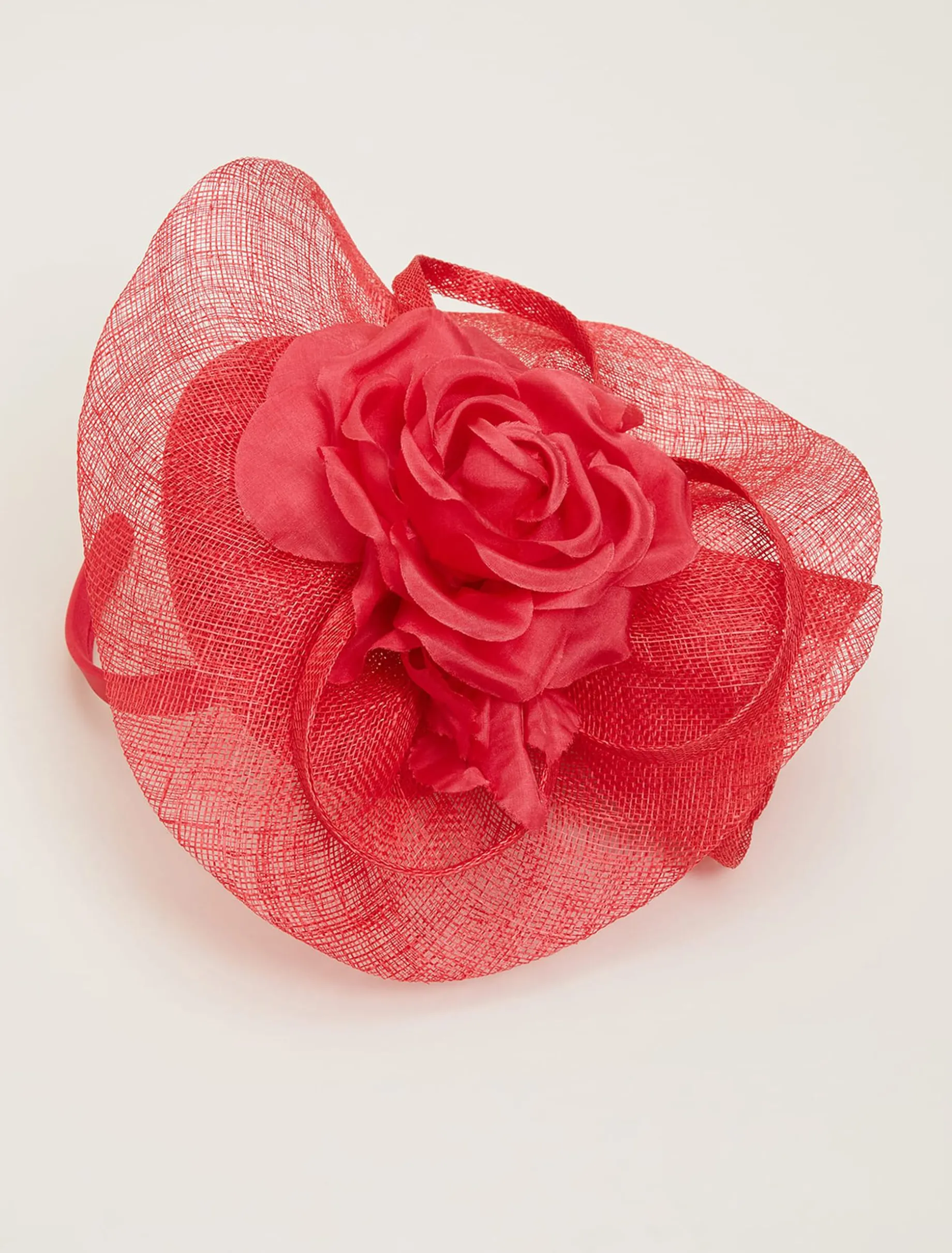 Pink Flower Pillbox Fascinator