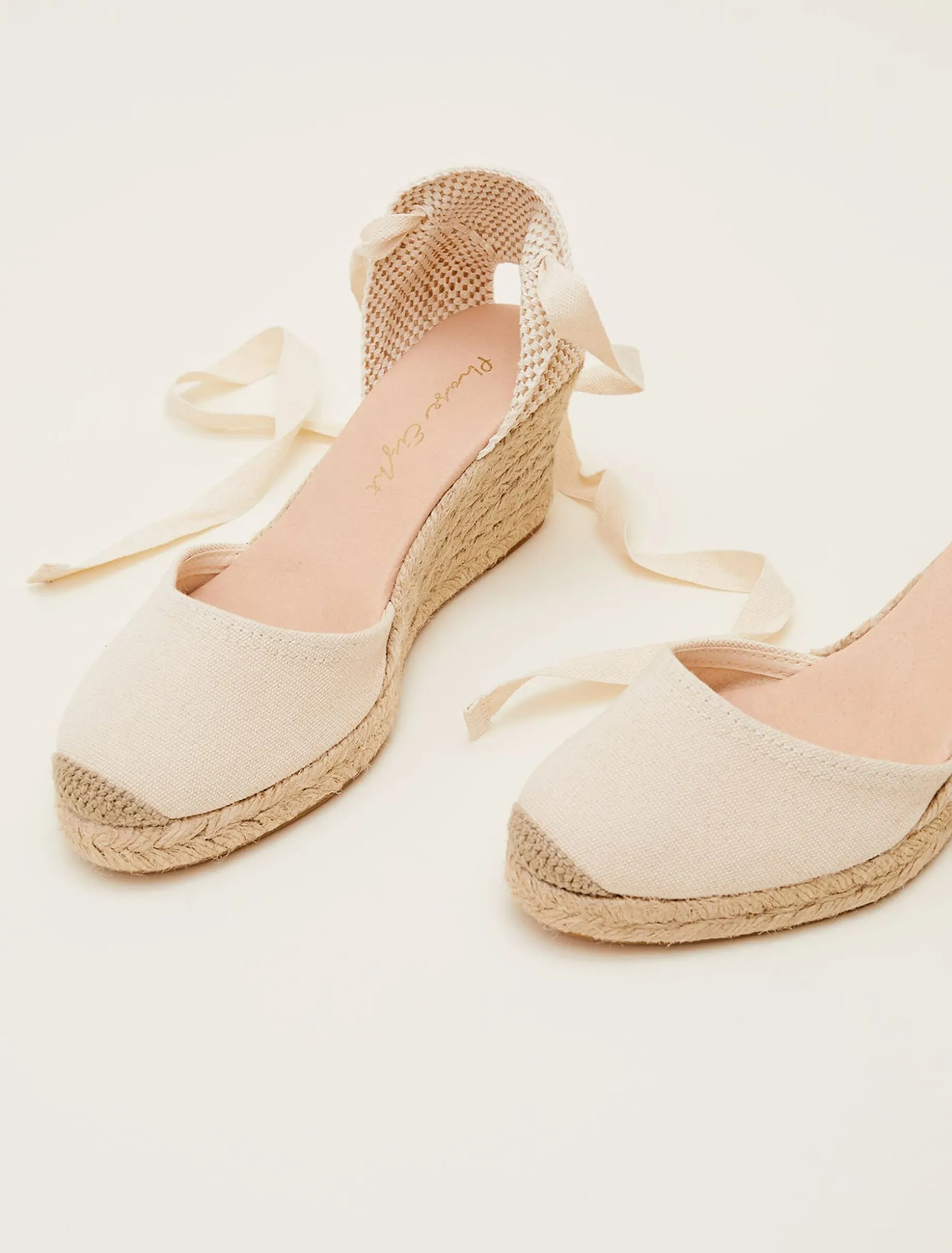 Plain Tie Strap Espadrille