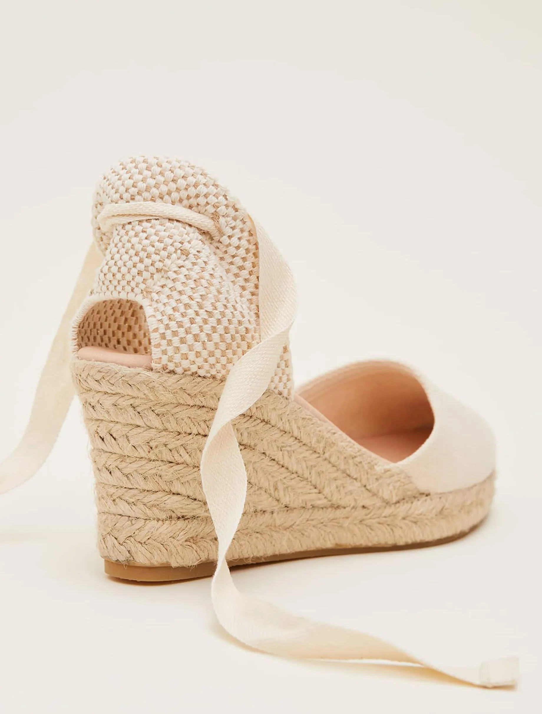 Plain Tie Strap Espadrille