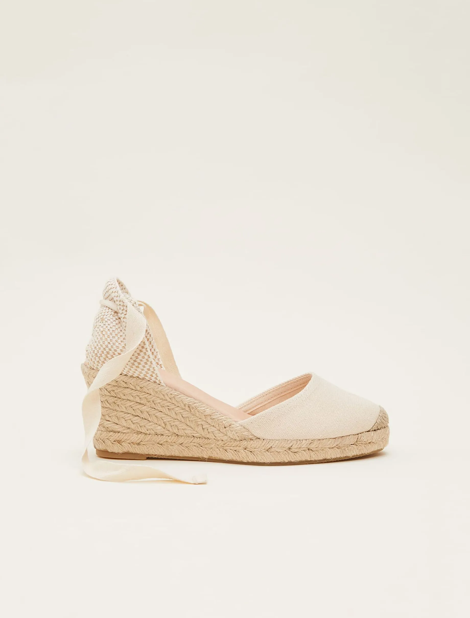 Plain Tie Strap Espadrille