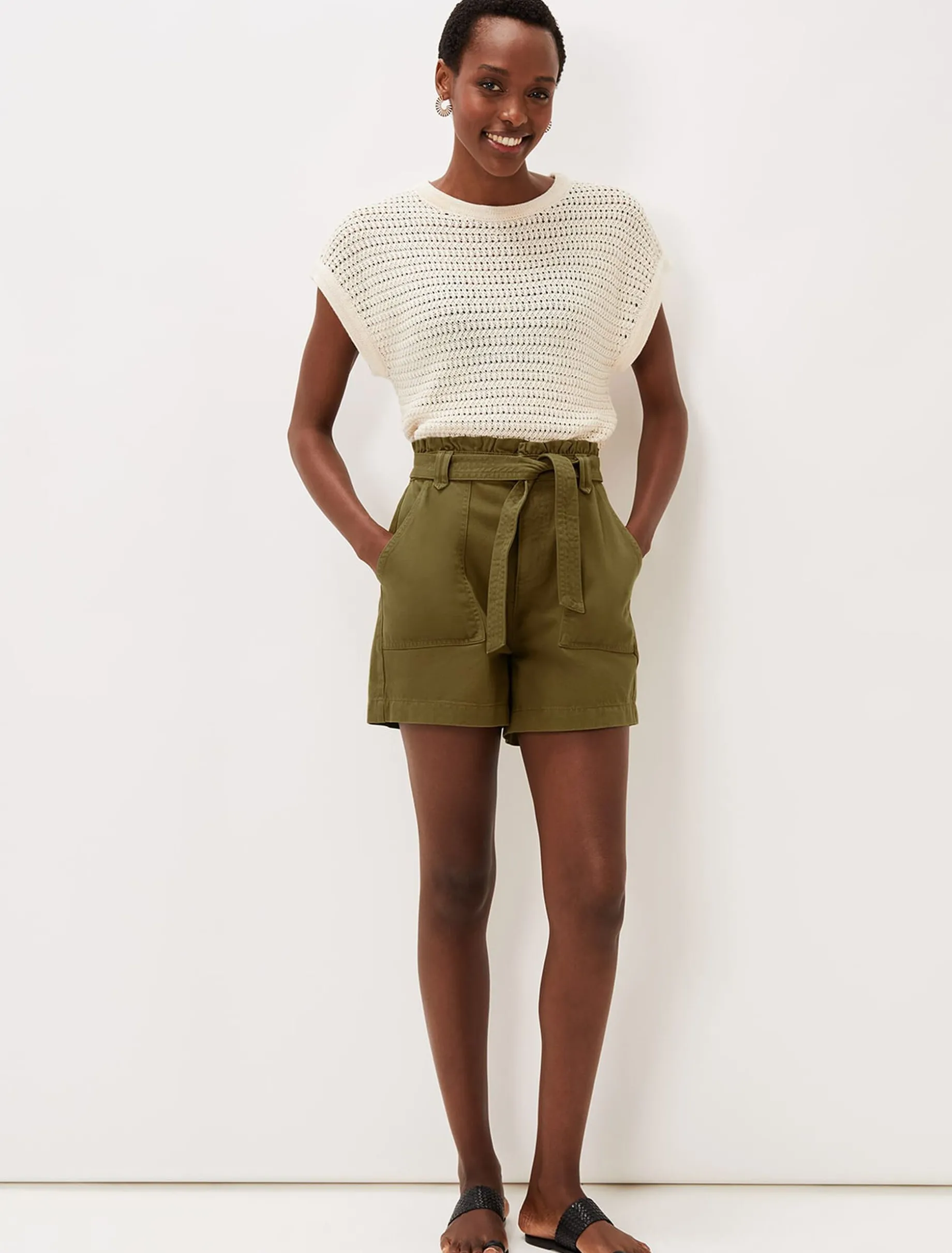 Pollie Denim Cargo Shorts