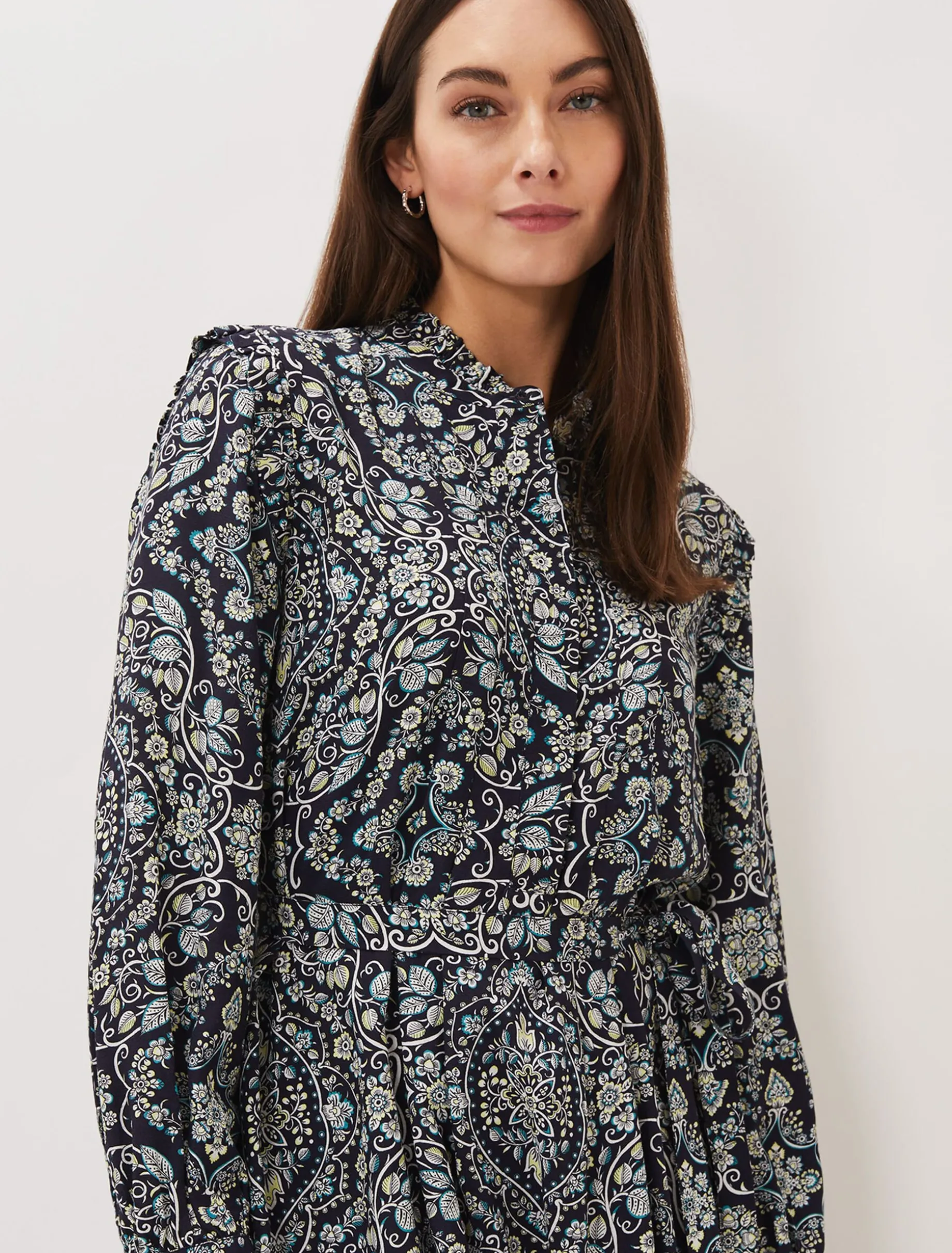 Polly Paisley Print Midi Dress