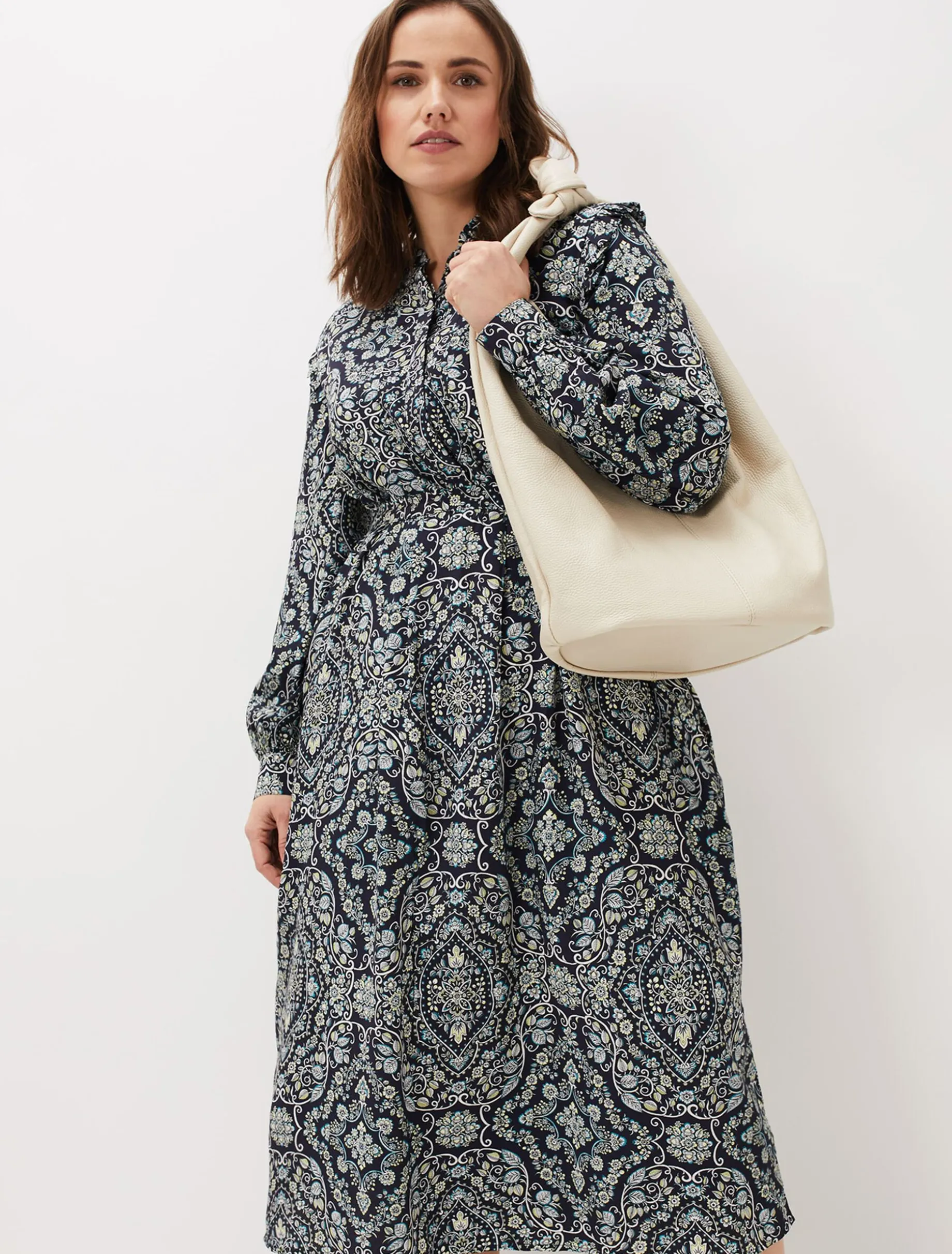 Polly Paisley Print Midi Dress