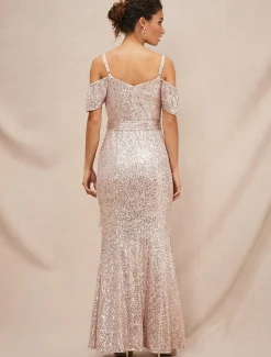 Poppy Off The Shoulder Sequin Dress