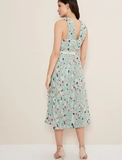 Portia Print Pleated Dress