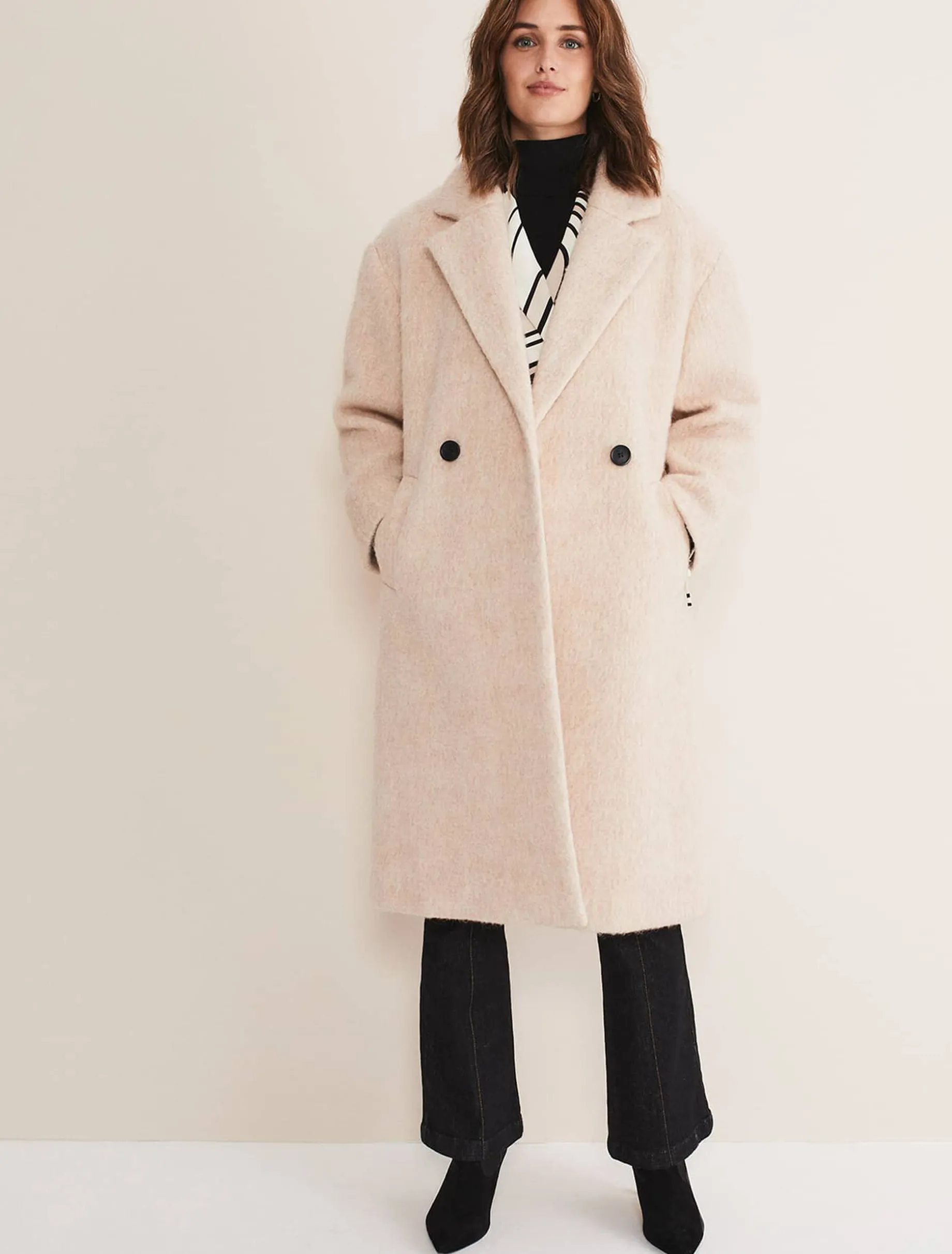 Quinn Textured Cocoon Coat