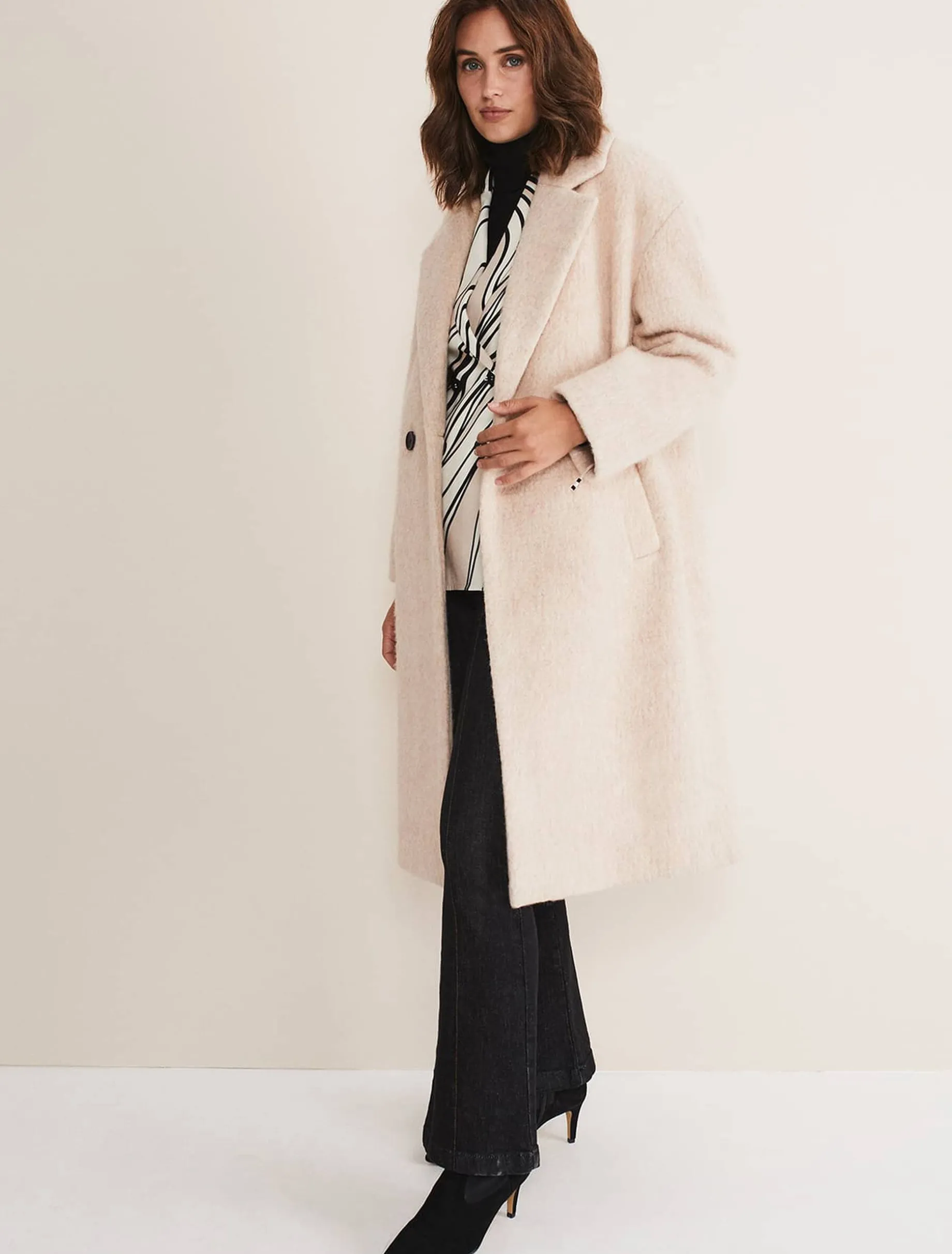 Quinn Textured Cocoon Coat