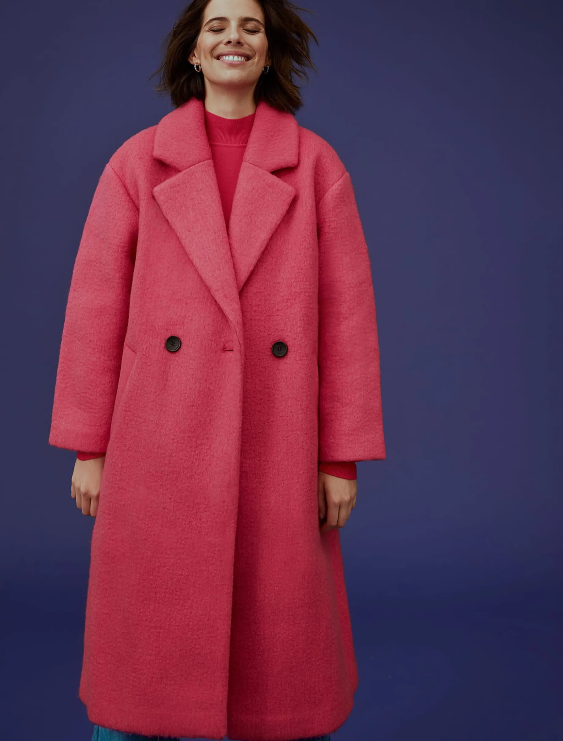 Quinn Textured Cocoon Coat