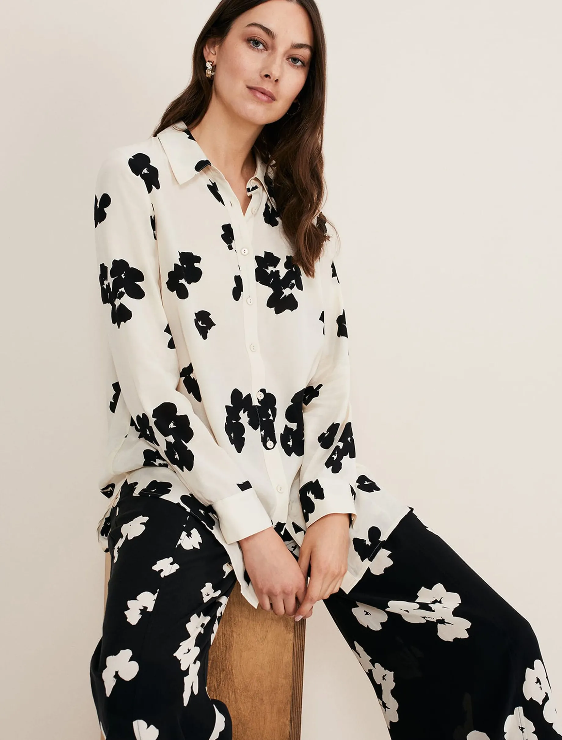 Rae Floral Longline Shirt