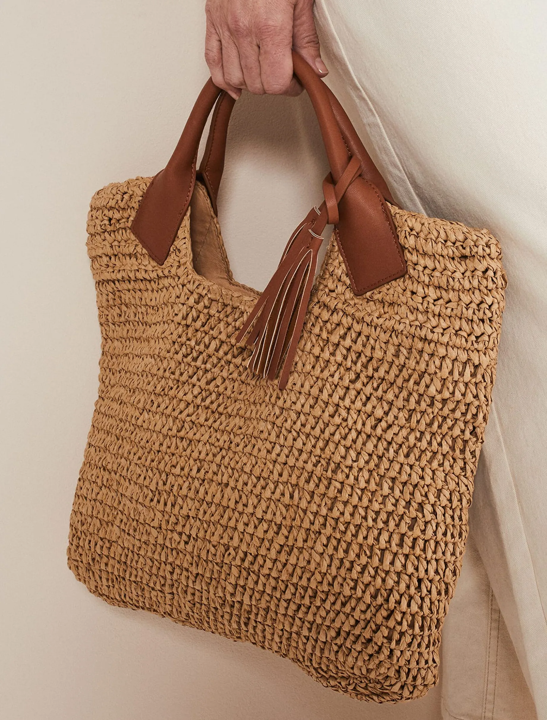 Raffia Shopper Bag