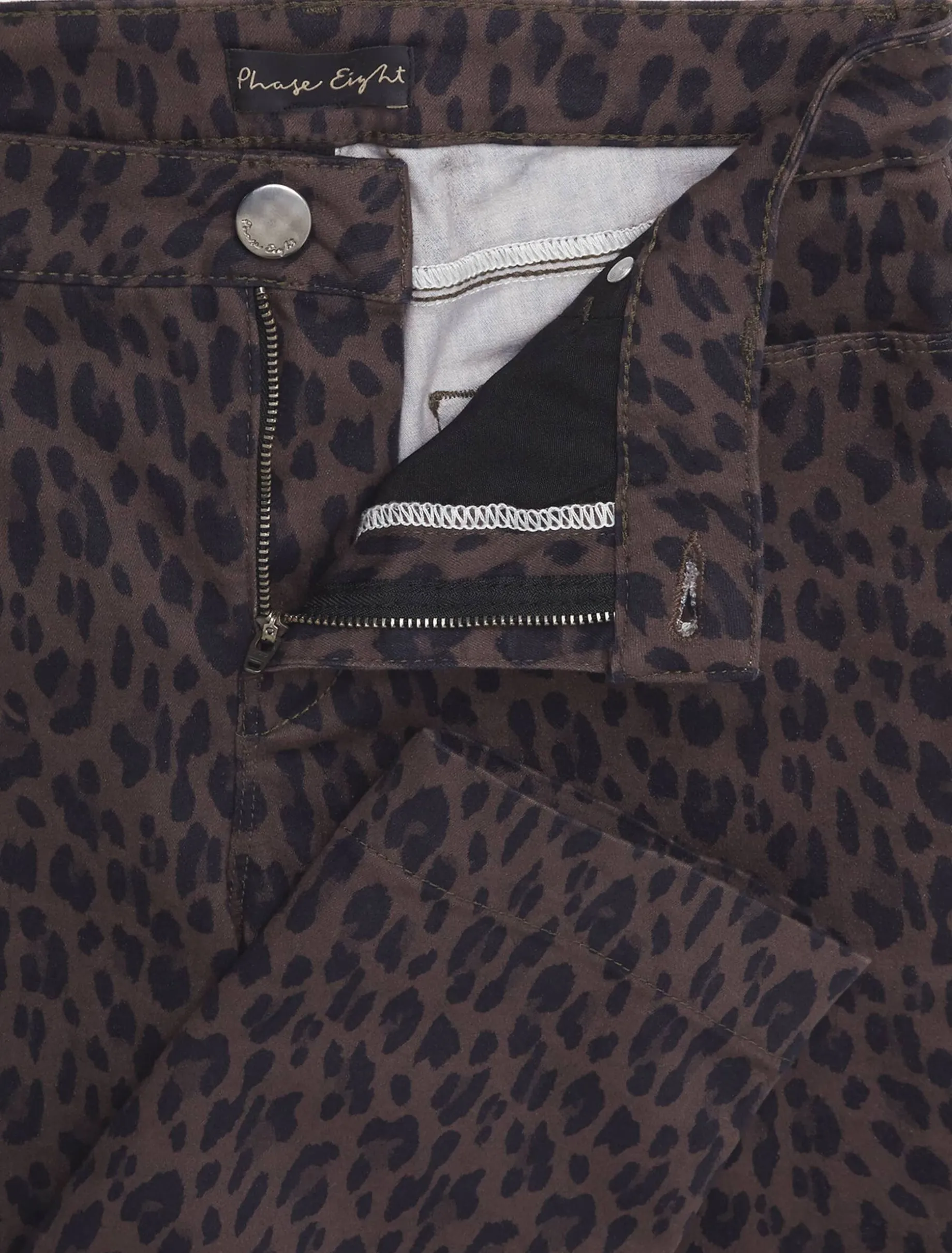 Ramona Leopard Print Straight Leg Jean