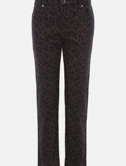 Ramona Leopard Print Straight Leg Jean