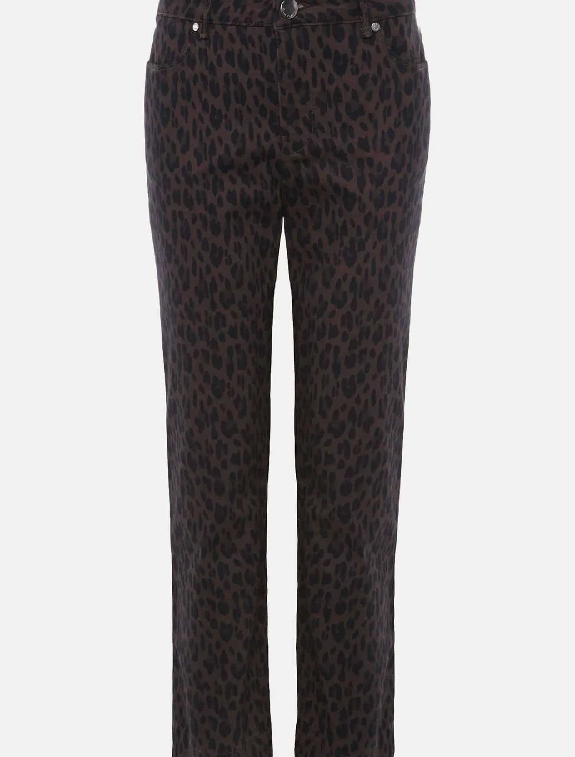 Ramona Leopard Print Straight Leg Jean