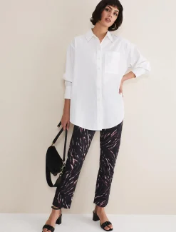 Ramona Zebra Print Straight Leg Jeans
