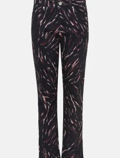 Ramona Zebra Print Straight Leg Jeans
