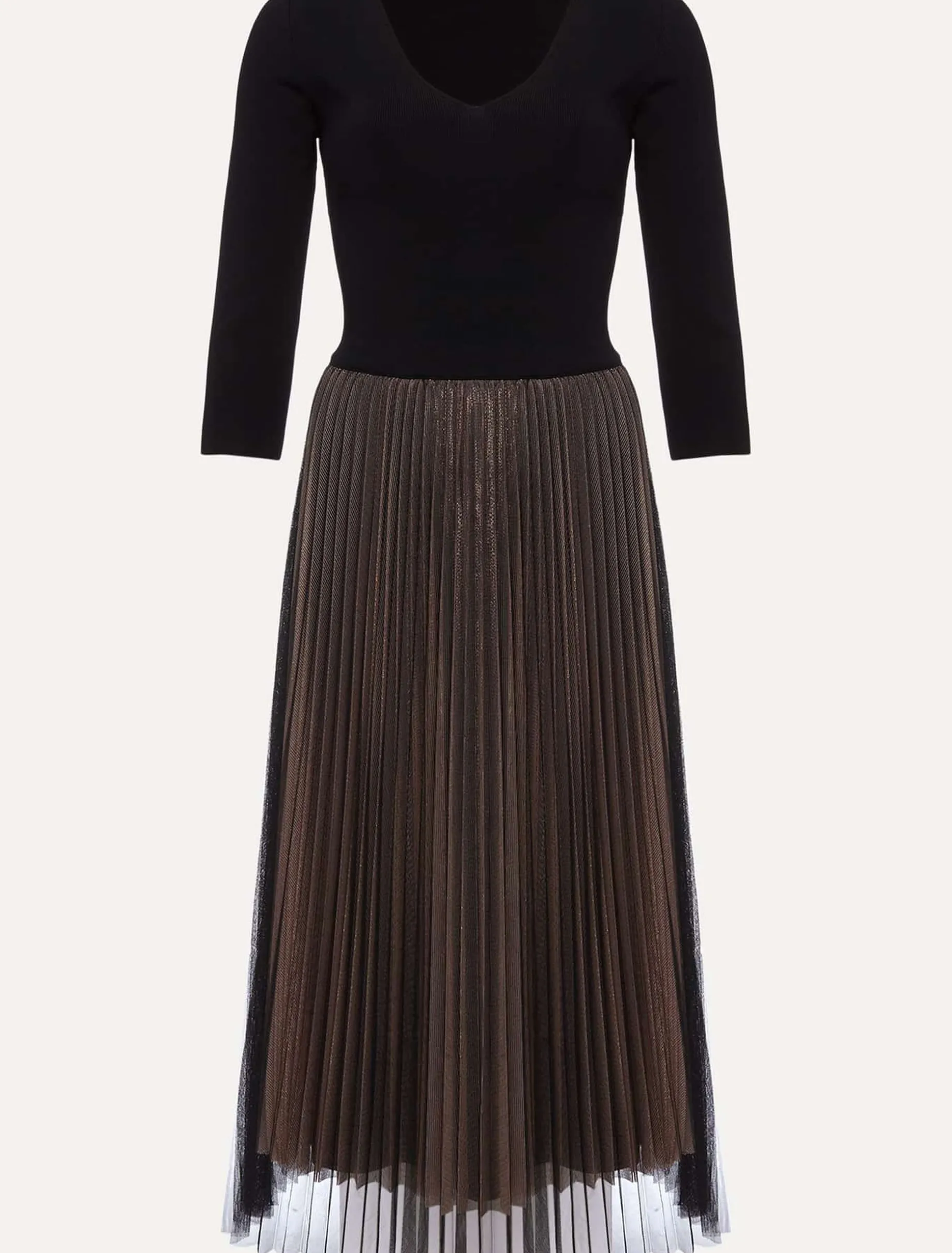 Rayen Pleated Mesh Skirt Dress