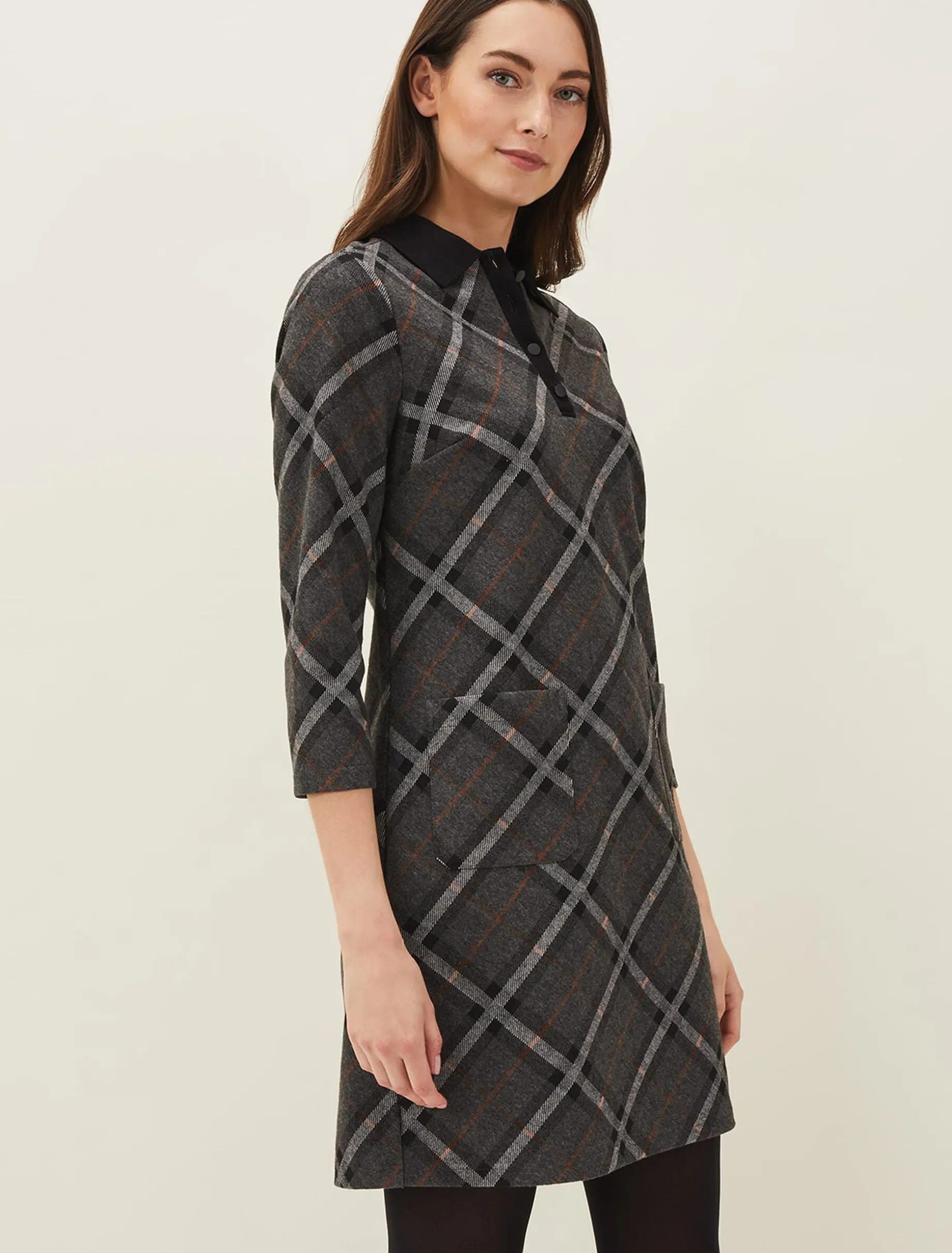 Rayia Check Tunic Dress