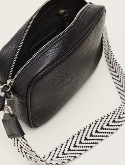 Reagan Leather Cross Body Strap Bag