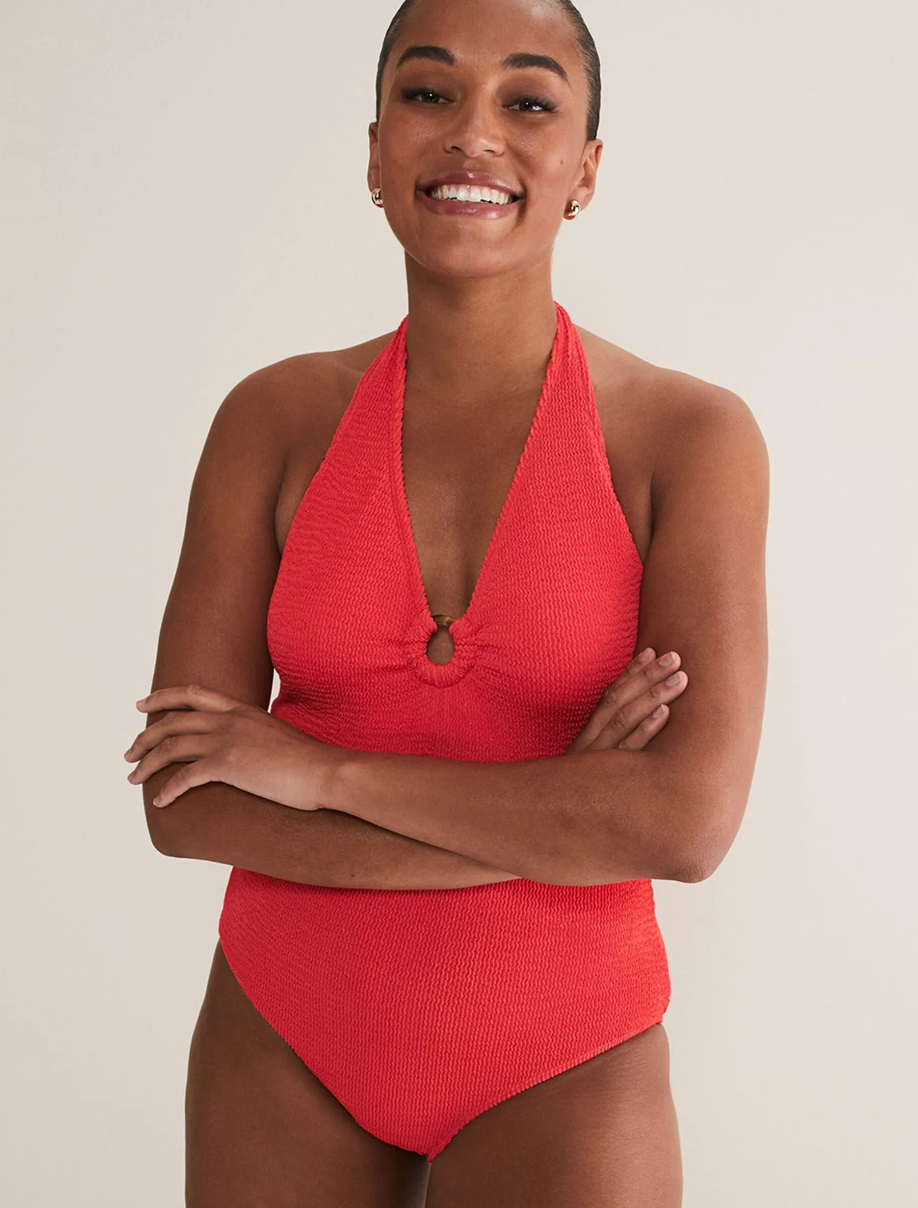 Red Halterneck Swimsuit