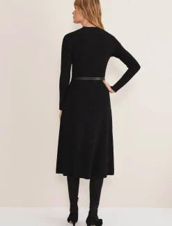 Reese Ribbed Maxi Belted Knit Dress