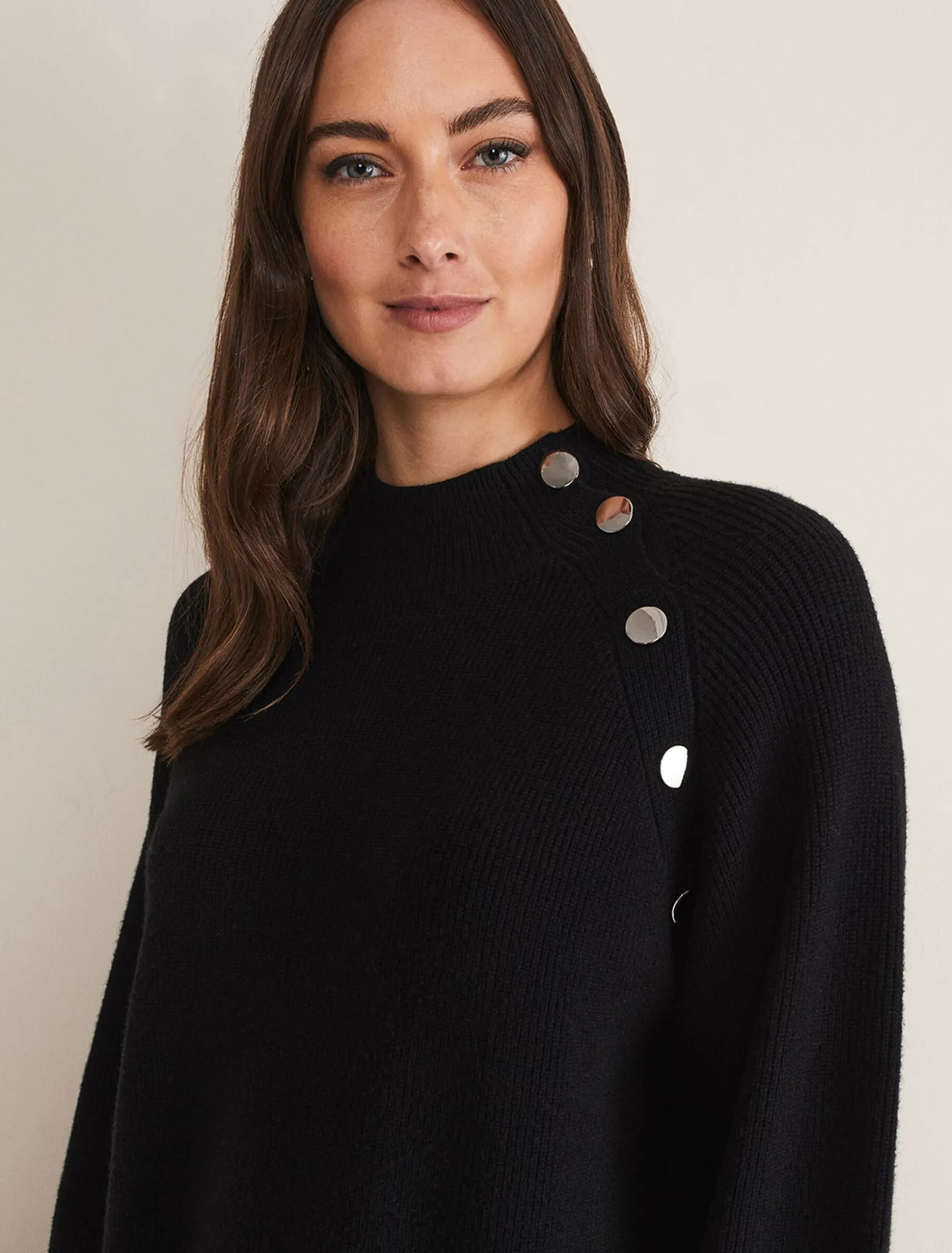 Reeva Cosy Button Detail Dress