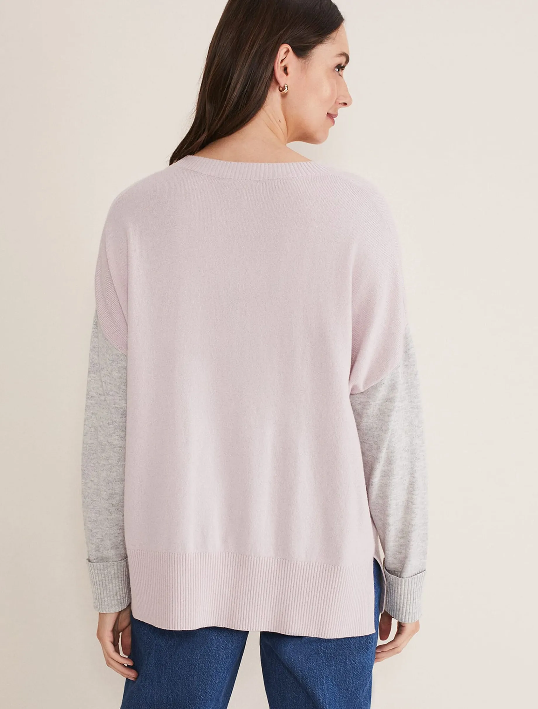 Rema Wool Cashmere Colourblock Jumper