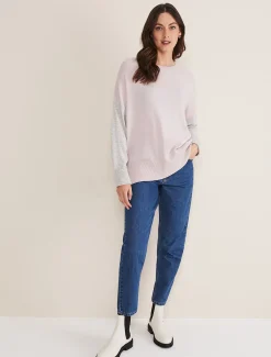 Rema Wool Cashmere Colourblock Jumper